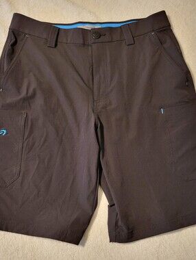 Luly Yang Amazon Uniform Work Shorts Flex Delivery Driver Black Medium 32-34